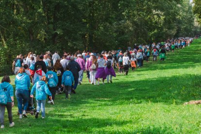 Imagen de la marcha organizada por las peñas.