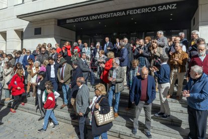 Un acto de homenaje a uno de los 'padres' de la universidad burgalesa.