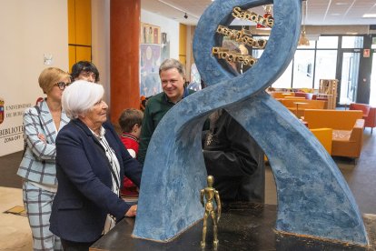 Un acto de homenaje a uno de los 'padres' de la universidad burgalesa.