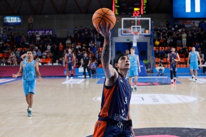 Caio Pacheco, durante el partido contra Palencia.