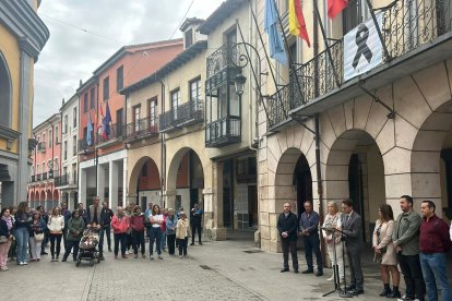 Imagen de la concentración en Aranda.