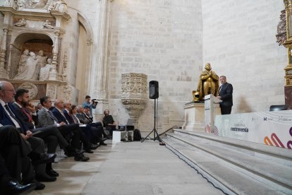 El presidente de las Cortes de Castilla y León, Carlos Pollán, inaugura la Jornada sobre ‘La Controversia de Valladolid’, organizada por la Universidad Europea Miguel de Cervantes en colaboración con la Fundación de Castilla y León.