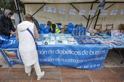 El color azul, símbolo de la asociación, llenó las calles de capital.