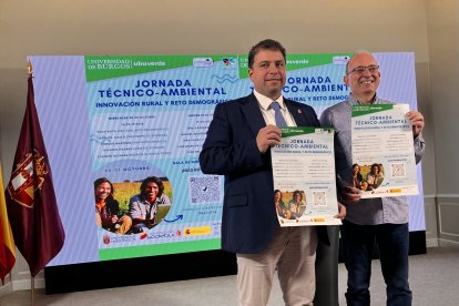 Carlos Gallo y Luis Marcos en la presentación de las Jornadas.