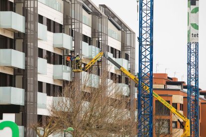 Imagen de obras en una vivienda.