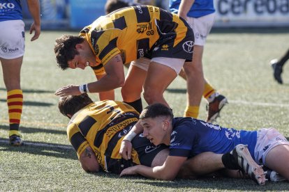 Imagen del partido entre Recoletas Burgos Caja Rural y Santboiana.