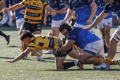 Imagen del partido entre Recoletas Burgos Caja Rural y Santboiana.