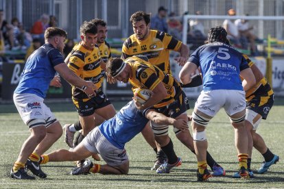 Imagen del partido entre Recoletas Burgos Caja Rural y Santboiana.