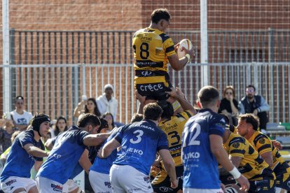 Imagen del partido entre Recoletas Burgos Caja Rural y Santboiana.