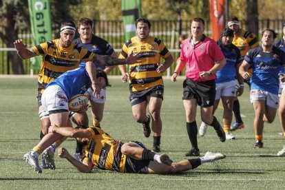 Imagen del partido entre Recoletas Burgos Caja Rural y Santboiana.