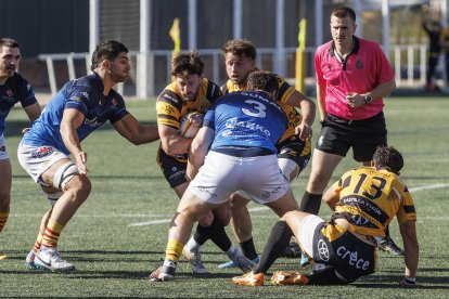 Imagen del partido entre Recoletas Burgos Caja Rural y Santboiana.