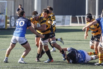 Imagen del partido entre Recoletas Burgos Caja Rural y Santboiana.