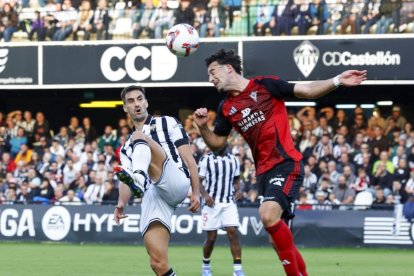 Imagen del partido entre el Castellón y el Mirandés.