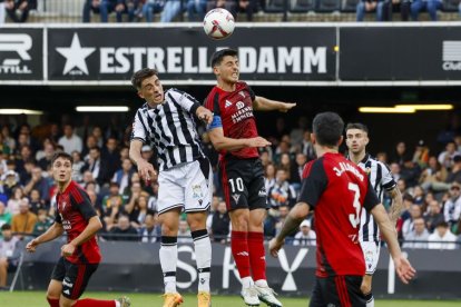 Imagen del partido entre el Castellón y el Mirandés.