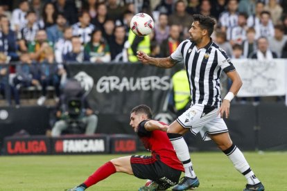 Imagen del partido entre el Castellón y el Mirandés.