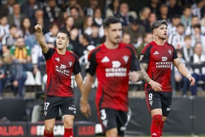 Imagen del partido entre el Castellón y el Mirandés.