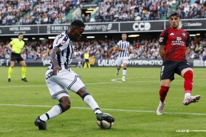 Imagen del partido entre el Castellón y el Mirandés.