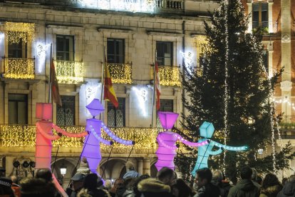 La Plaza Mayor durante las fiestas de Navidad del pasado año.