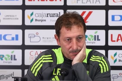 El entrenador del Burgos CF, Luis Miguel Ramis.