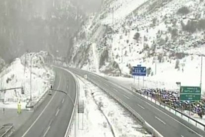 La AP-66 en su kilómetro 86.