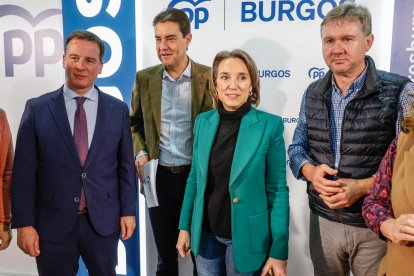 Borja Suárez, Ángel Ibáñez, Cuca Gamarra y Javier Lacalle.