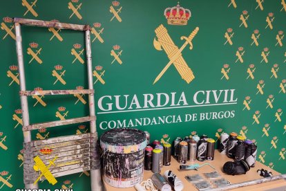 Imagen del material incautado.