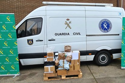 Incautados 178 kilos de picadura de tabaco ilegal.