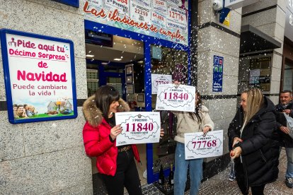 La administración El Pulpo de la Suerte dio un tercer y un cuarto premio de la Lotería de Navidad.