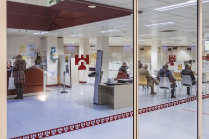 Interior de las dependencias municipales de la Plaza Mayor.