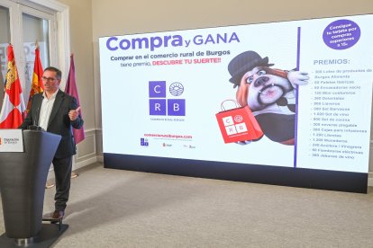 Presentación de la sexta campaña 'Compra y gana' de la Diputación de Burgos.