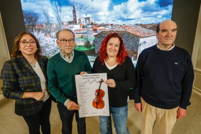 Raquel Contreras, José Ignacio Bravo, María Jesús Lara y José Luis Soro en la presentación del III Ciclo de Música y Patrimonio.