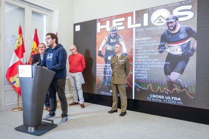 Presentación de 'El Desafío de Helios' con Angel Carretón, Álvaro Eguíluz, Rubén Nájera y Luis Jorge del Barco.