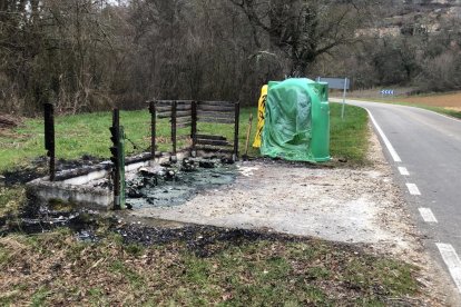 La Guardia Civil investiga varios incendios intencionados en el Valle de Manzanedo (Burgos).