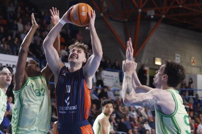 Arnau Parrado, durante el partido contra el Betis.