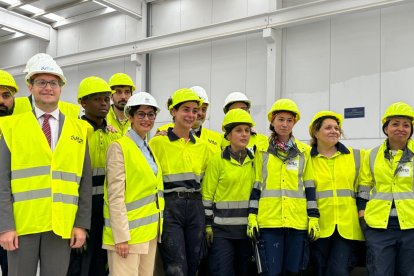 La ministra en su visita Ávita