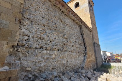Derrumbe en la Iglesia de San Andrés en Avila, "joya" del románico castellano del siglo XII.