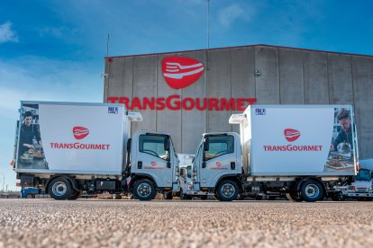 Imagen de vehículos de Transgourmet Ibérica.