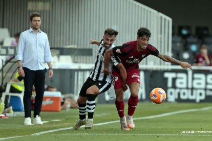 Imagen del partido entre el Cartagena y el CD Mirandés.