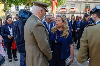 Ayala, momentos antes del inicio de los actos institucionales en el monasterio de Las Huelgas.