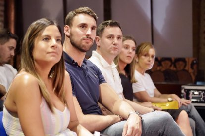 La secretaria de Igualdad del PSOE de Castilla y León, Lorena Valle, y el secretario LGTBI de la Comisión Ejecutiva Federal (CEF) del PSOE, Víctor Gutiérrez, asisten a la jornada ‘Orgullo y Diversidad: Avanzando en Castilla y León’ junto a la vicesecretaria general del Psoe en Castilla y León, Nuria Rubio y al secretario provincial, Javier Alfonso Cendón.