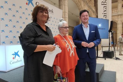 Viza, Herrero y Cuartero, antes de la charla.