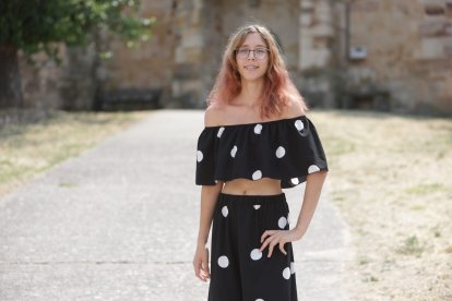 Valeria, ucraniana pregonera de las fiestas de tardobispo.