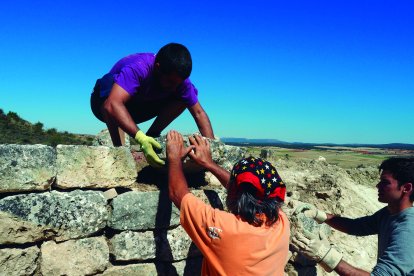 Trabajos del año pasado en el castro donde se ubicó la capital arévaca de Klounioq.