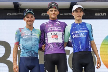 Imagen del podio de la Vuelta a Burgos.