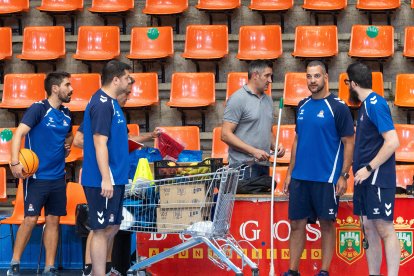 Imagen del primer entrenamiento del San Pablo Burgos.