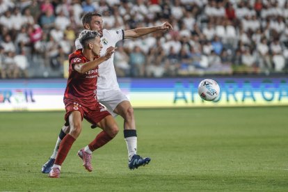 Atienza, durante el partido contra la Leonesa.