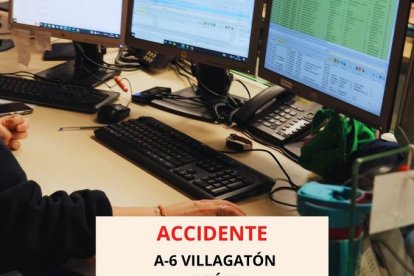 Gráfico elaborado por el 112 con datos del accidente en la A-6.