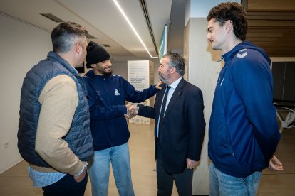 Jackson y Rubio destacan la exigencia de la acb y la fortaleza del equipo en su presentación con el San Pablo Burgos.