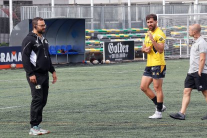 El técnico, a pie de campo la pasada jornada.