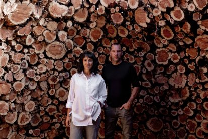 Los arquitectos paisajistas Laura Santín y Wiliam Roberts.